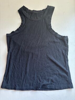 Free People Ribbed Sleeveless Tank Top L